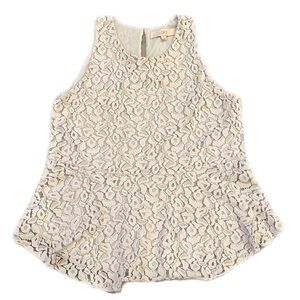 Ann Taylor Loft Women’s Blouse Sleeveless Gray Lace Size: XS